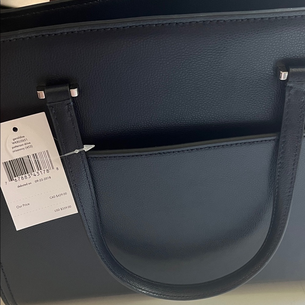 Kate Spade Navy Blue Tote Bag - Picture 3 of 3